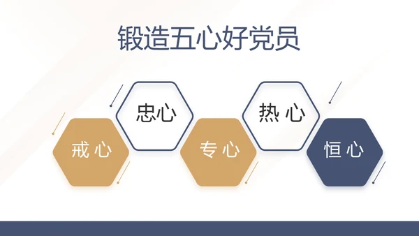 蓝色党建党支部党员学习教育培训活动动态PPT