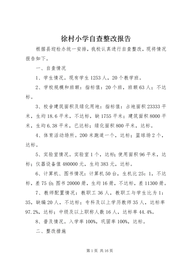 徐村小学自查整改报告.docx