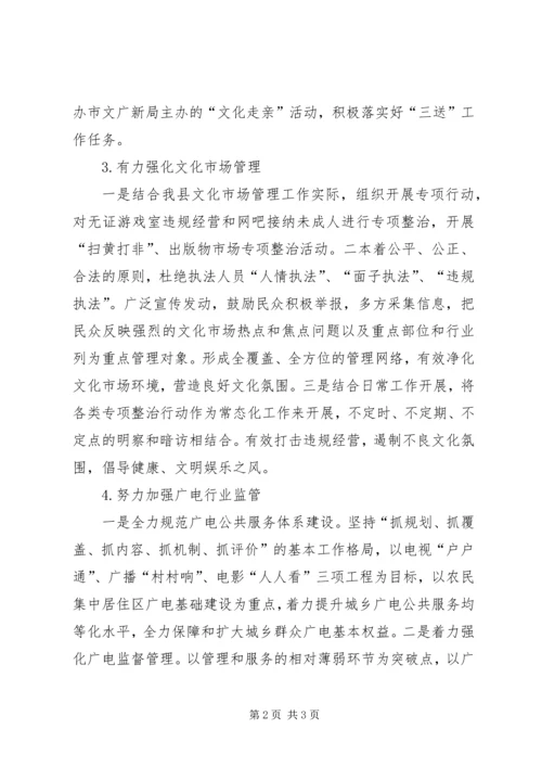 文广新局XX年下半年工作计划 (2).docx