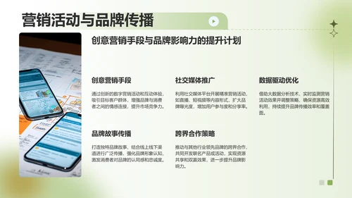 绿色渐变风通用行业产品发布会PPT模板