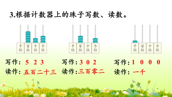 1.1000以内数的认识（课件）-二年级下册数学人教版(共4课时 109张PPT)