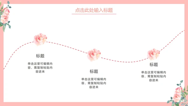 简约花卉教学说课PPT模板