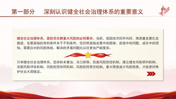 二十届三中全会健全社会治理体系专题党课PPT