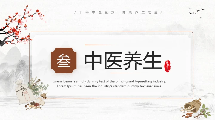 世界传统医药日介绍中医养生 中医调理 传承传统中医文化PPT