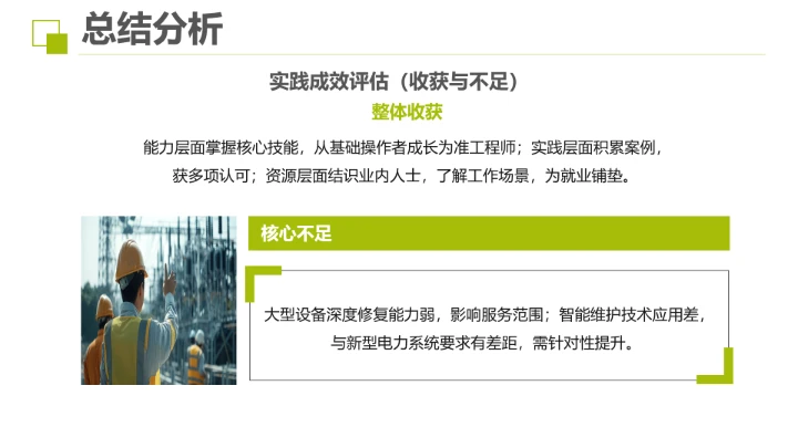 电气工程及自动化专业大学生职业生涯规划发展展示PPT模版