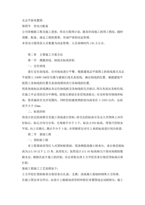 房建施工组织施工方案.docx