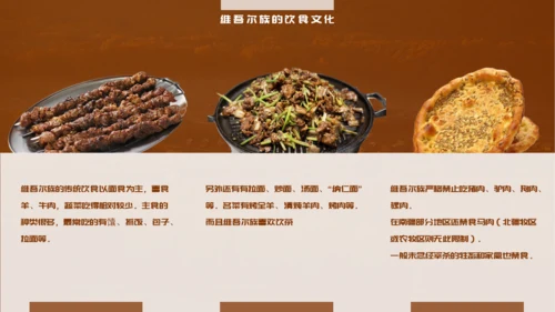 少数民族民俗文化之维吾尔族知识PPT模板
