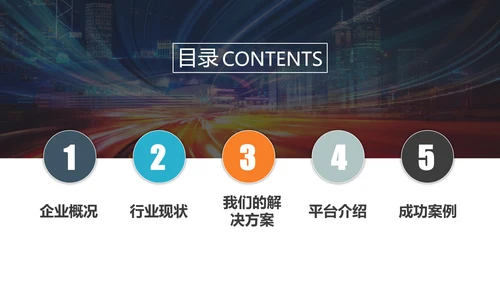 物联网智慧行业解决方案PPT模板