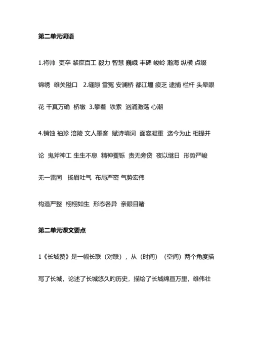 2023年六年级语文下册知识点总结.docx