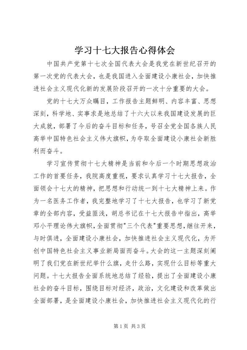 学习十七大报告心得体会 (16).docx