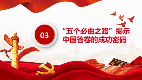 党支部学习五个必由之路解读党课PPT模板