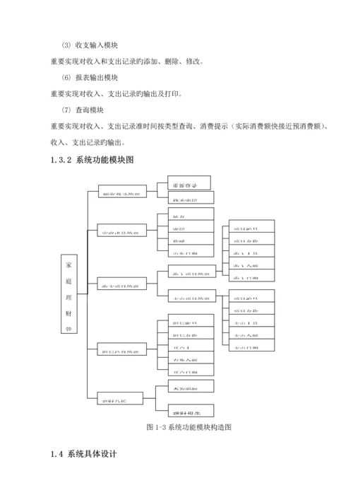 UML家庭理财基础管理系统优质课程设计专项说明书.docx