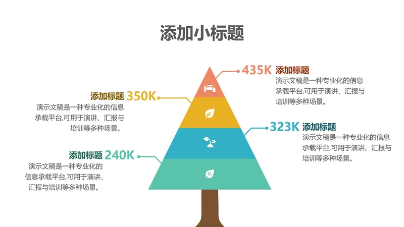 单页金字塔PPT模板