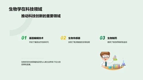 生物学实践应用PPT模板