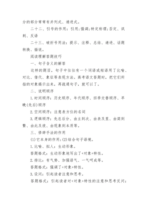 成人高考语文答题技巧一览.docx