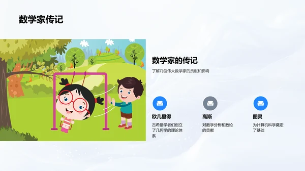 数学的实用之美PPT模板