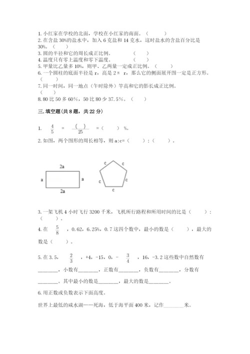 小升初数学期末测试卷含完整答案（各地真题）.docx