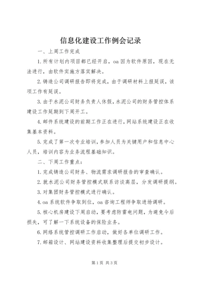 信息化建设工作例会记录.docx