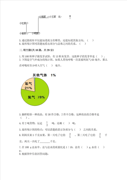 2022六年级上册数学期末测试卷往年题考