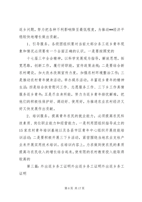 外出务工返乡青年情况调研报告_1.docx