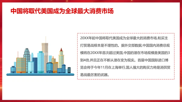 中美贸易中美博弈关系课件PPT模板