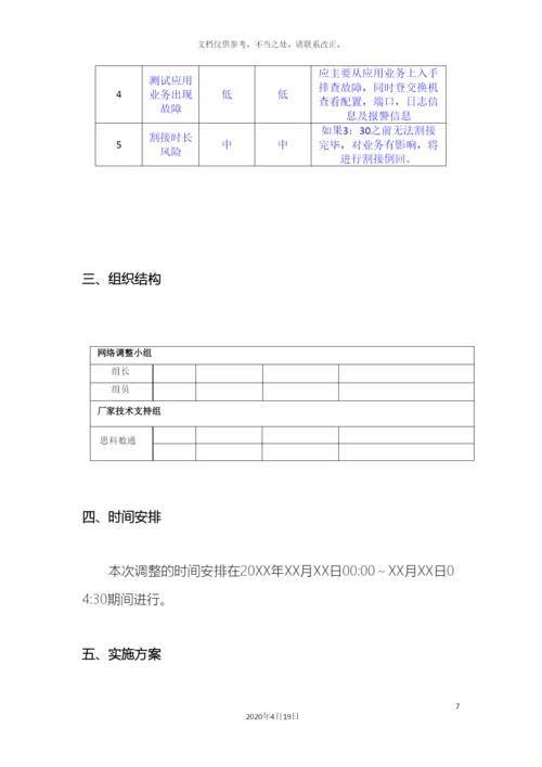 运营商网络割接方案.docx