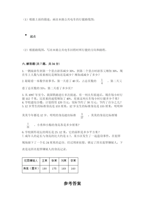 小学数学六年级上册期末考试试卷及精品答案.docx