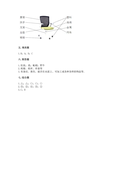 教科版科学二年级上册《期末测试卷》附参考答案（轻巧夺冠）.docx