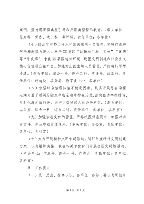 [XX年意识形态工作实施方案]XX年意识形态工作安排.docx