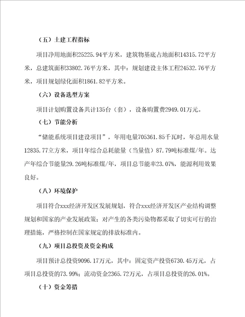 储能系统项目建设规划方案41页