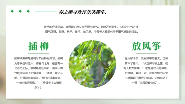 浪漫的春天主题通用PPT模板