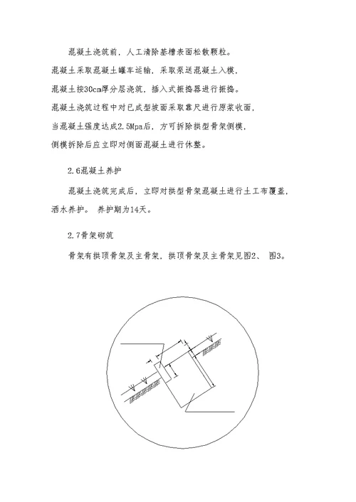 2021年度新建深茂铁路合同段拱形截水骨架护坡施工方案docx