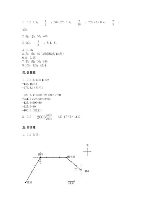 人教版六年级上册数学期末测试卷（完整版）word版.docx