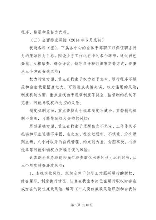 人保局廉政风险防控实施方案.docx