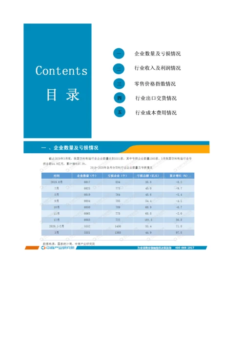 中国饮料行业运行情况月度报告-1.docx