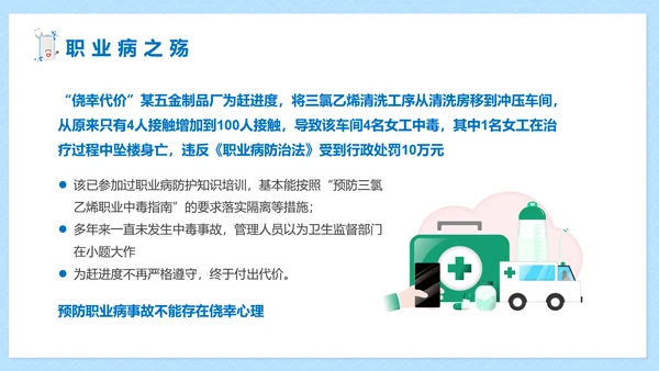 职业病健康防护知识医疗机构PPT模板