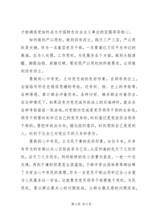 副镇长严以用权研讨发言.docx