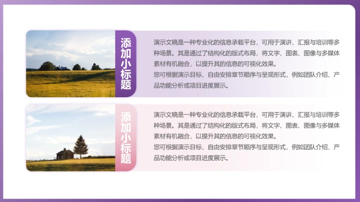 紫色个性朋克工作总结汇报PPT模板