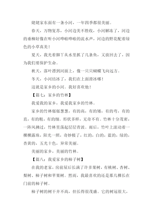 关于家乡的作文100字.docx