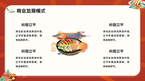 国潮风餐饮行业美食宣传通用PPT模板