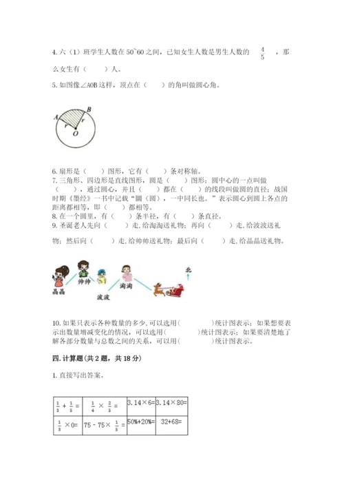 2022六年级上册数学期末测试卷精品【易错题】.docx