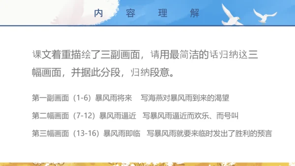 初中教师海天海燕教育教学课件PPT模板