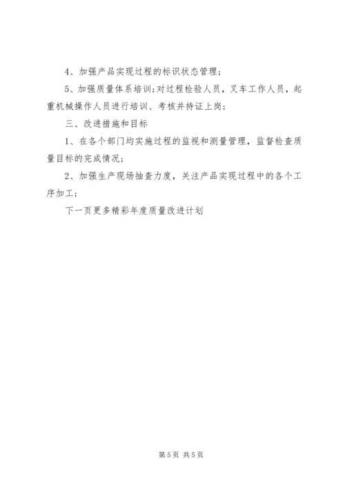 年度质量改进计划.docx