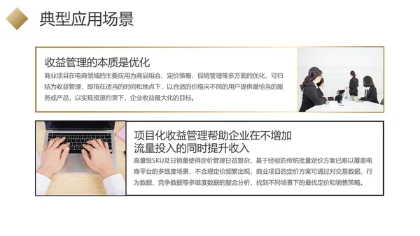 黑金色商业项目行业分析报告PPT模板