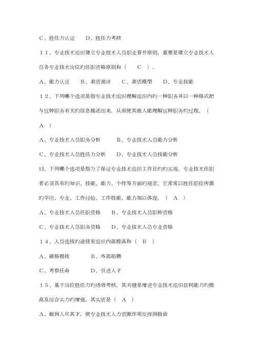 2023年专业技术人员岗位胜任力与创新研究力题库.docx