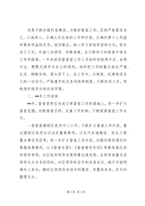 督查室工作总结和下年工作计划 (2).docx