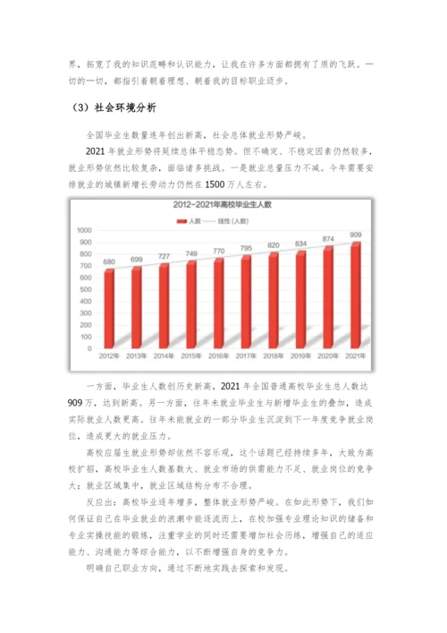 13页5600字电子信息工程专业职业生涯规划.docx