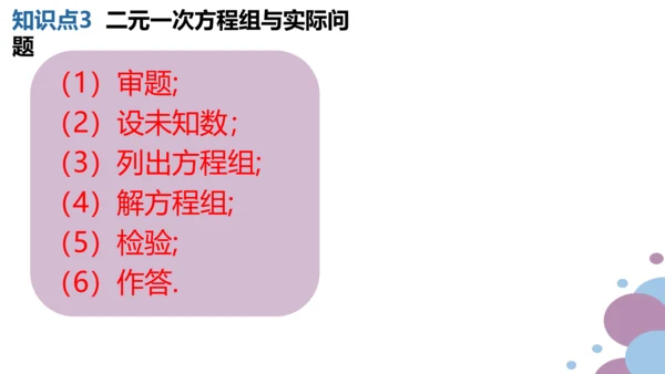 第八章 二元一次方程组  章末复习课件（共19张PPT）