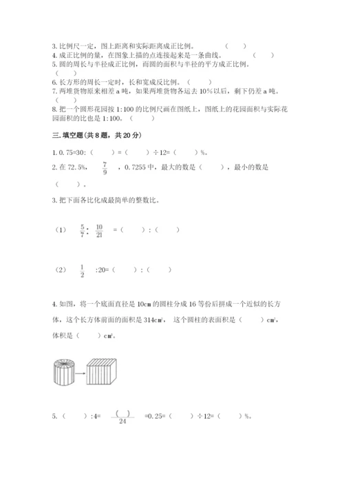 人教版六年级下册数学期末测试卷【考点提分】.docx