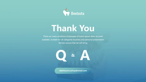 口腔牙科健康牙齿护理医疗动态PPT模板